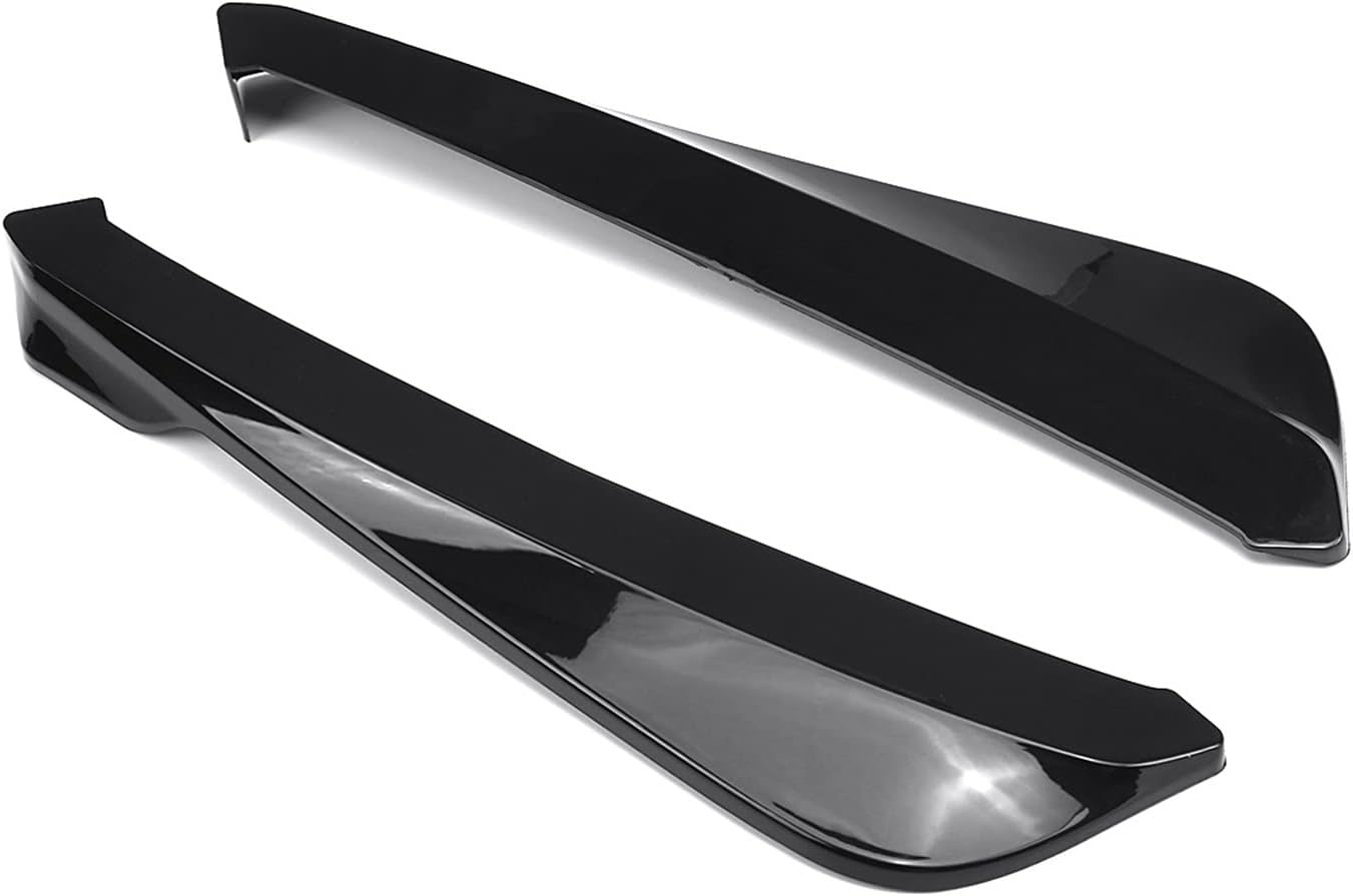 Universal Rear Bumper Splitter Aprons Spoiler Scratch Protector Wrap Compatible for BMW E90 E92 Compatible for Lexus Compatible for Subaru Car Accessories(Black)