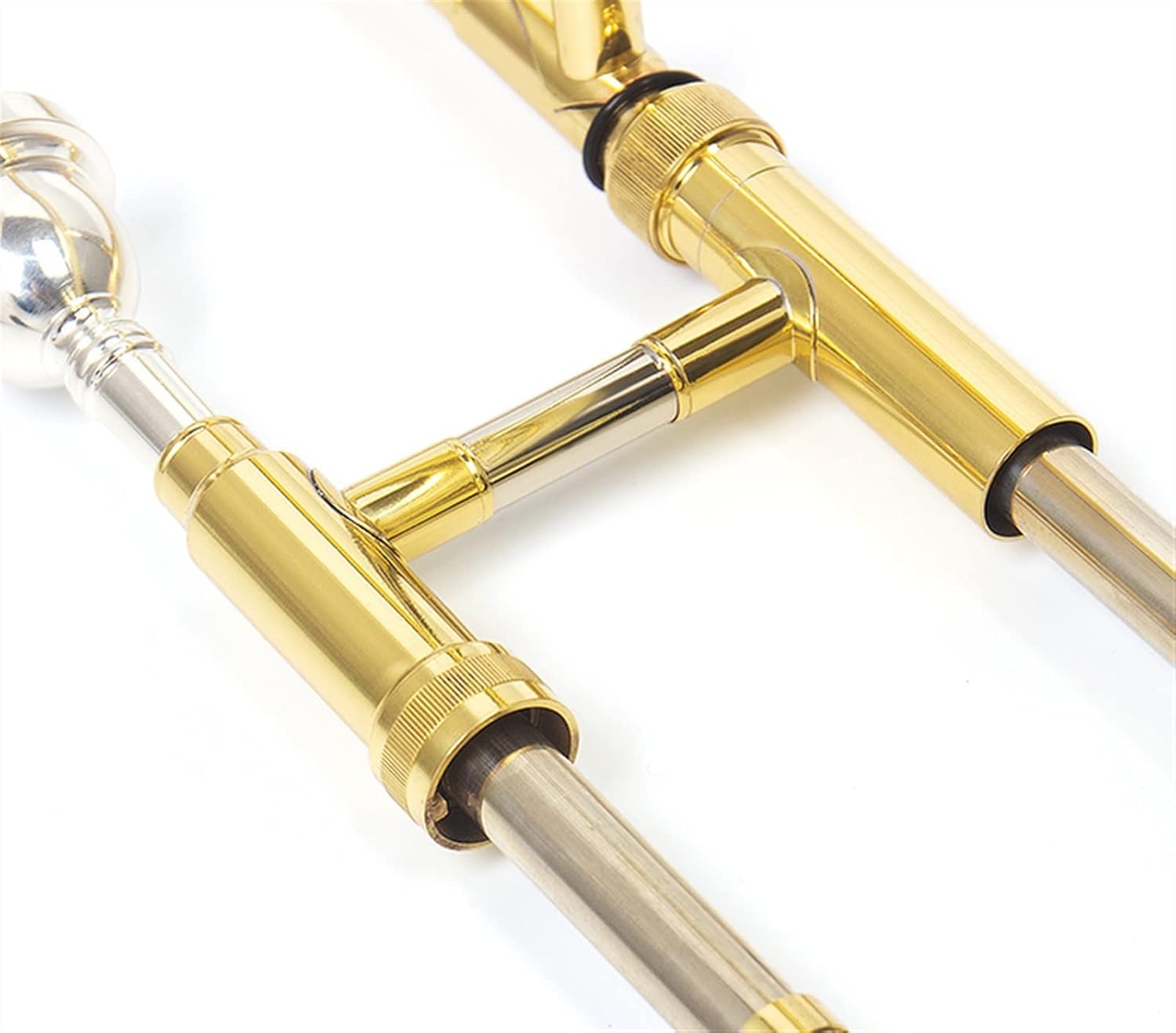 TSTS Professional Bass B Flat Trombone Suitable for Children and Adult Brass Instruments Beginner Trombone