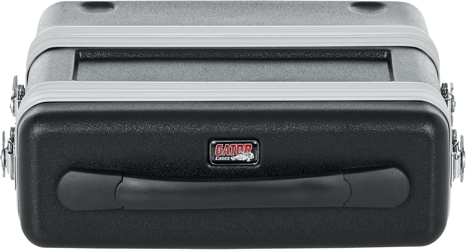 Gator Cases Single Wireless Microphone System Case, Live-in Style Holds Reciever, Body Pack, and Microphone with Antenna Access (GM-1WP)