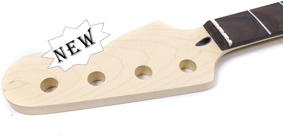Maple Bass Guitar Neck 32inch Rosewood Fretboard Dot Inlay DIY Guitar 22Fret