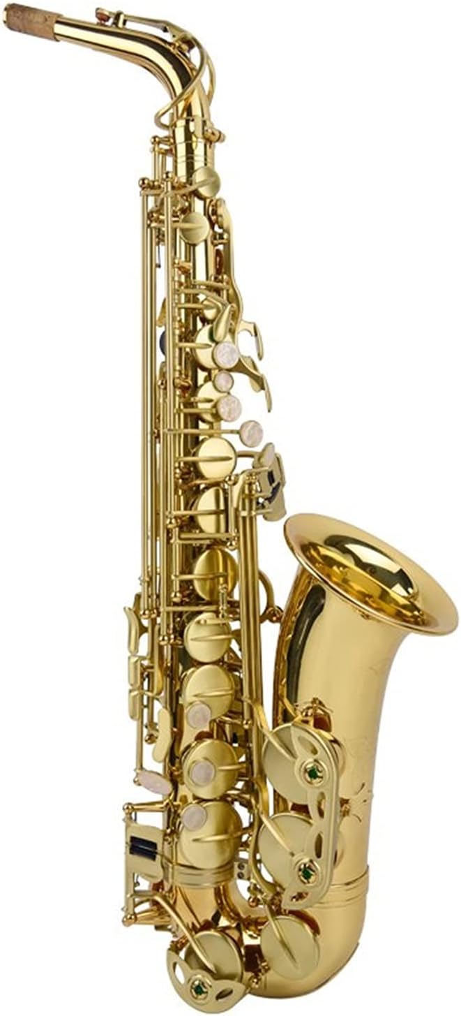 Alto EB Tune Saxophone Plated Gold Key Super Professional Sax Mouthpiece Gift Alto Saxophone Student Saxophone
