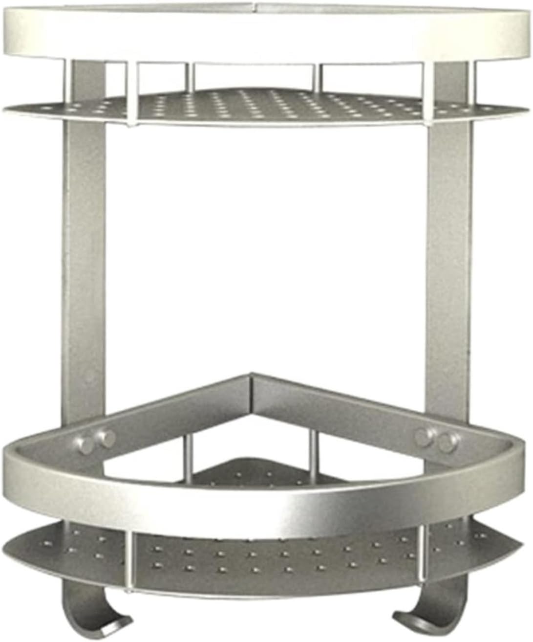 Bathroom Shelf Shower Caddy Shower Shelves Corner Shower Rack Drilling Shower Organizer Wall Mount Space Aluminum For Kitchen Toilet Shower Shelf Shower Organizer Bathroom Shelves ( Color : Silver , S