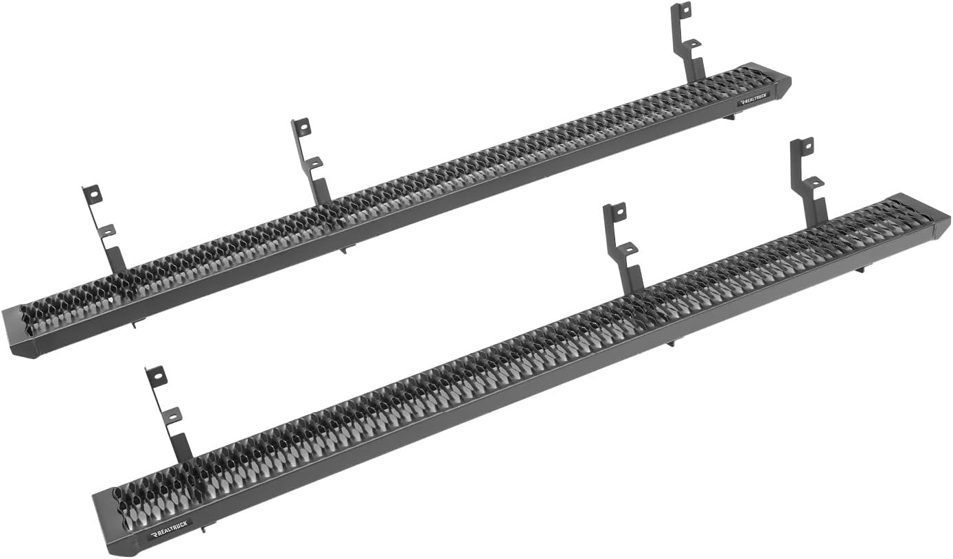 N-Fab Growler Steps | Textured Black, Cab Length | GFF15CC-TX | Fits 2015-2022 Ford F-150, 2018-2020 Raptor, 2017-2020 F250 / F350 / F450 Superduty Crew Cab All Beds, Gas