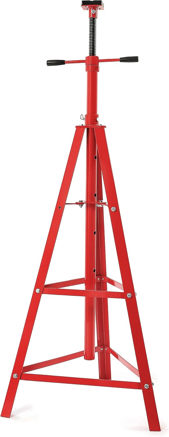 KUAFU Adjustable Under Hoist Tripod Stand 2 Ton High Lift Jack Stand Reach Underhoist Support Stand 4000lbs Capacity Lift Stand for Car Lift High-Position Lift Range 47.4