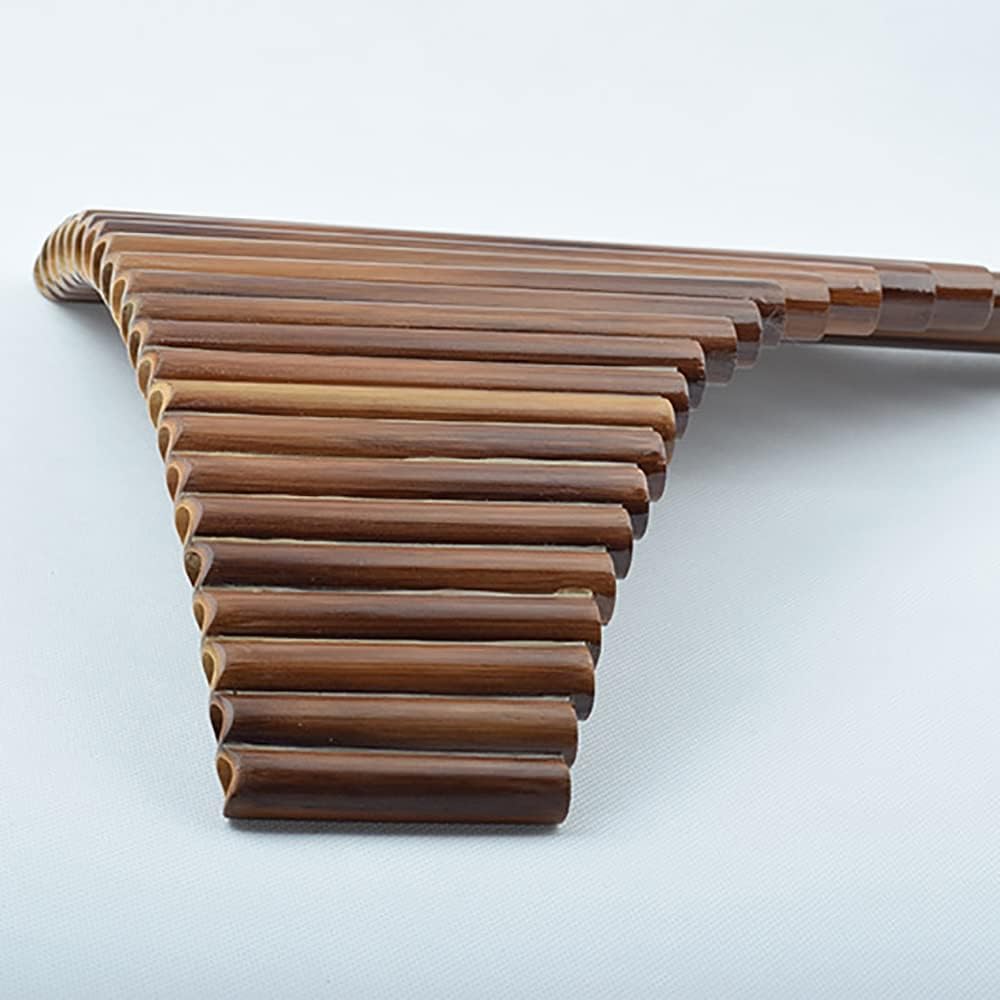 22 Pipes Pan Flute, Pan Pipes Woodwind Instrument, Traditional Musical Instrument Bamboo Pan Flute, for Beginners Learning Teaching (Size : C Key)