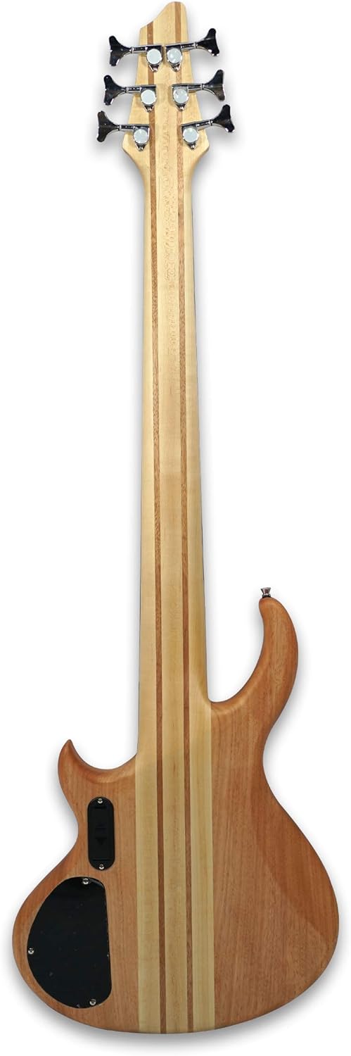 Fretless 6 String Electric Bass Guitar Millettia Laurentii+Okoume body