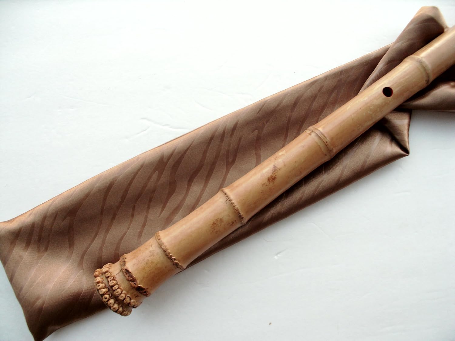 1.7 Shakuhachi w. Root End Kinko voicing Hole Utaguji Traditional Zen Instrument