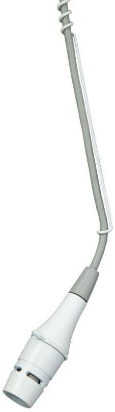 Shure Centraverse CVO Installed Sound Overhead Microphone - White, Cardioid Condenser Mic with 25-Foot XLR Cable, Snap-fit Windscreen and Wire Aiming Hanger (CVO-W/C)