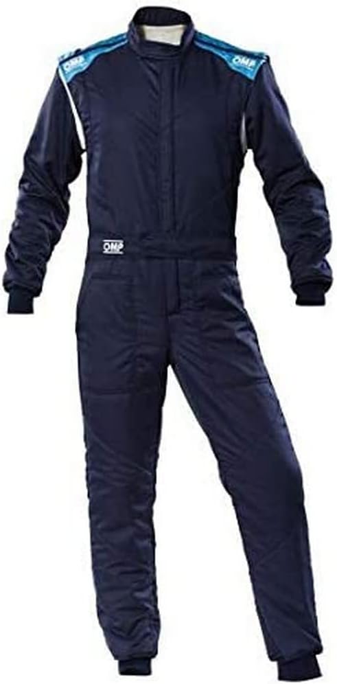 OMP - First-S Overall Navy Blue/Cyan - Size 58 (Fia 8856-2018) (IA0-1828-E01-244-58)