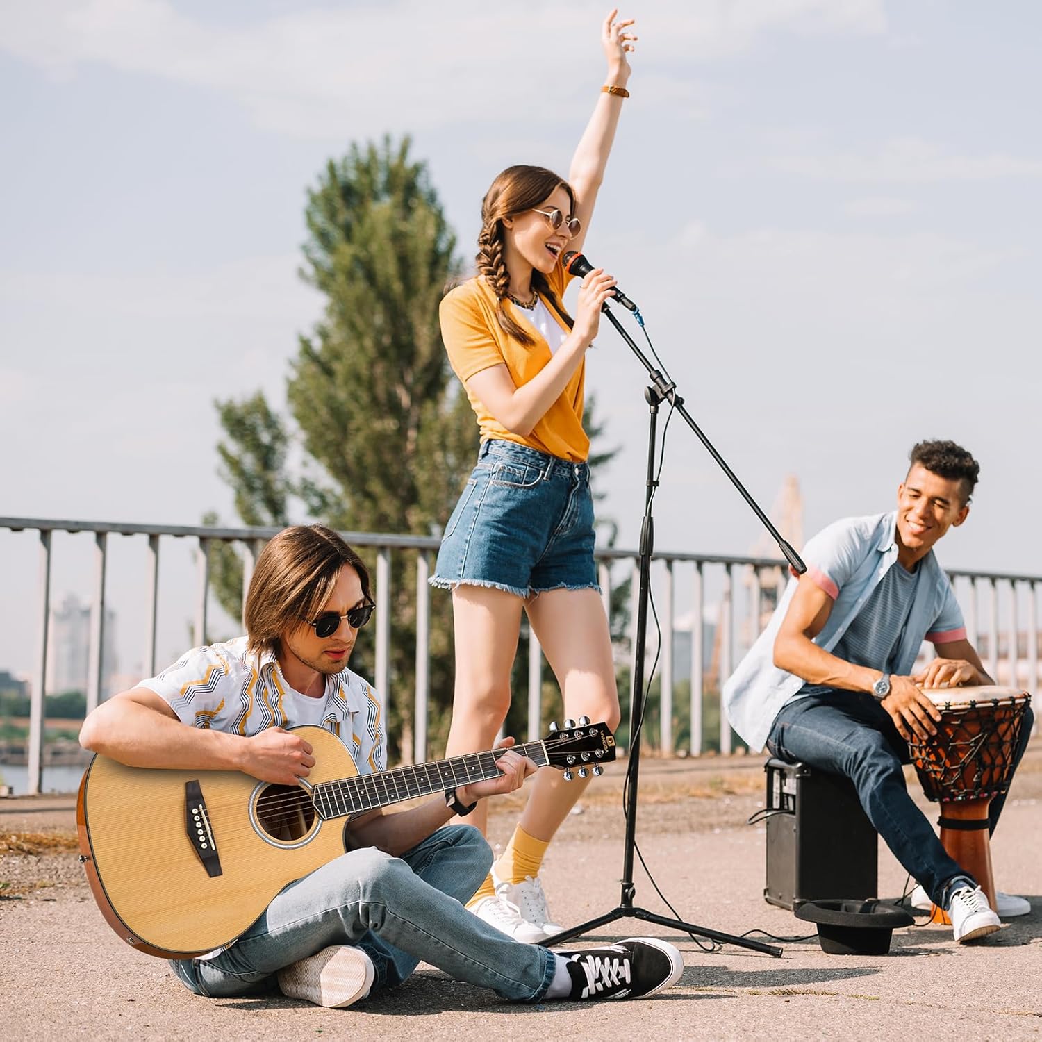 Electric Acoustic Guitar 3/4 Size - 36 Inch Acoustic Electric Guitar Cutaway Acustica Guitarra Bundle for Beginners and Students, Spruce Top, Guitarra Electro Acustica by Vangoa