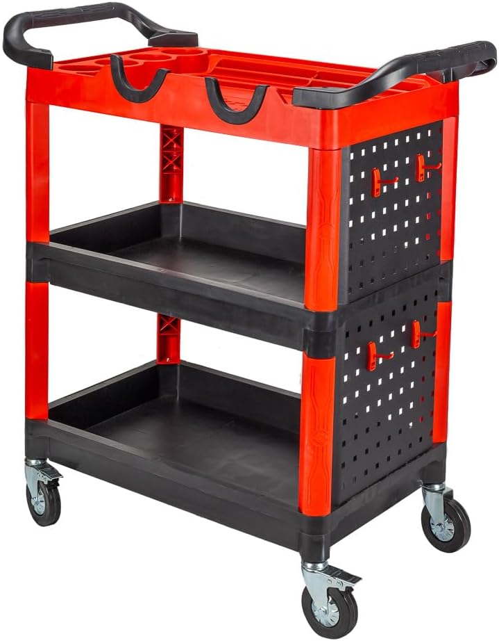 Maxshine Premium Heavy Duty Detailing Cart - Car Detailing Cart, Detail Cart for Auto Detailing, Car Wash Organizer with Storage and Brush Holder