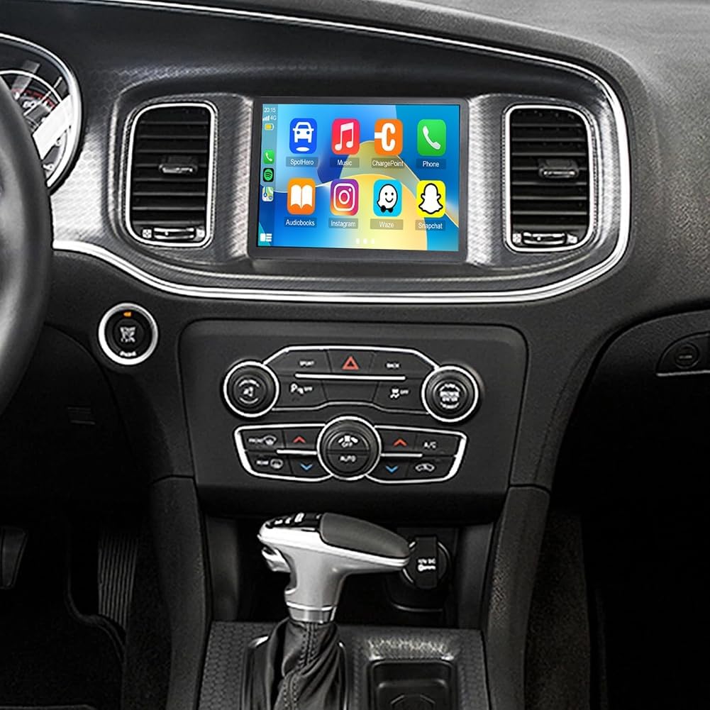 2G+64G Car Radio Upgrade for Jeep Wrangler 2015-2021 with Wireless CarPlay and Android Auto, 8.4 Inch Touchscreen Android 14 Double Din Car Stereo w/Bluetooth GPS WiFi FM RDS SWC Camera