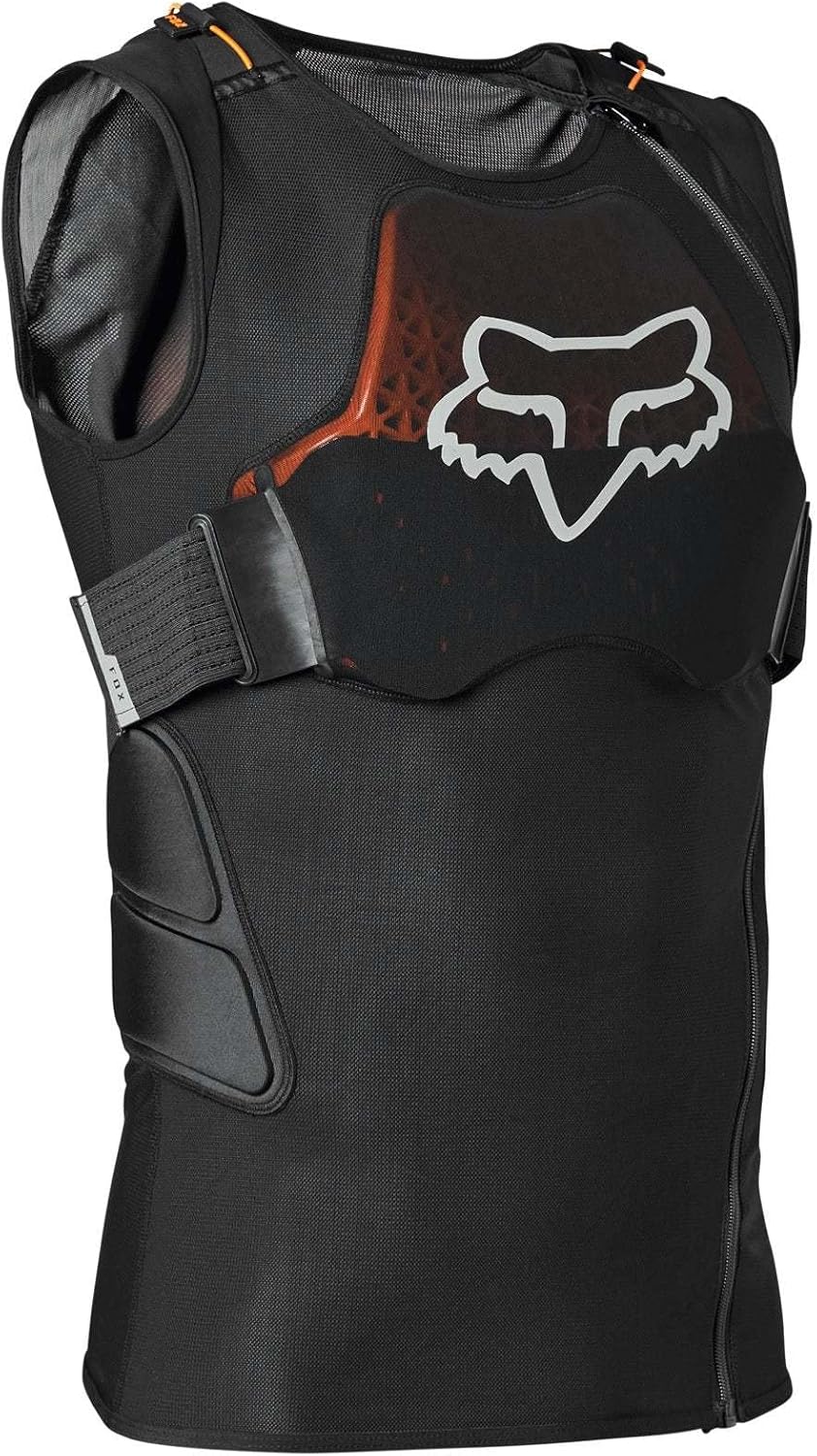 Fox Racing Baseframe Pro D30 Motocross Dirt Bike Vest Chest Guard, Black, XX-Large