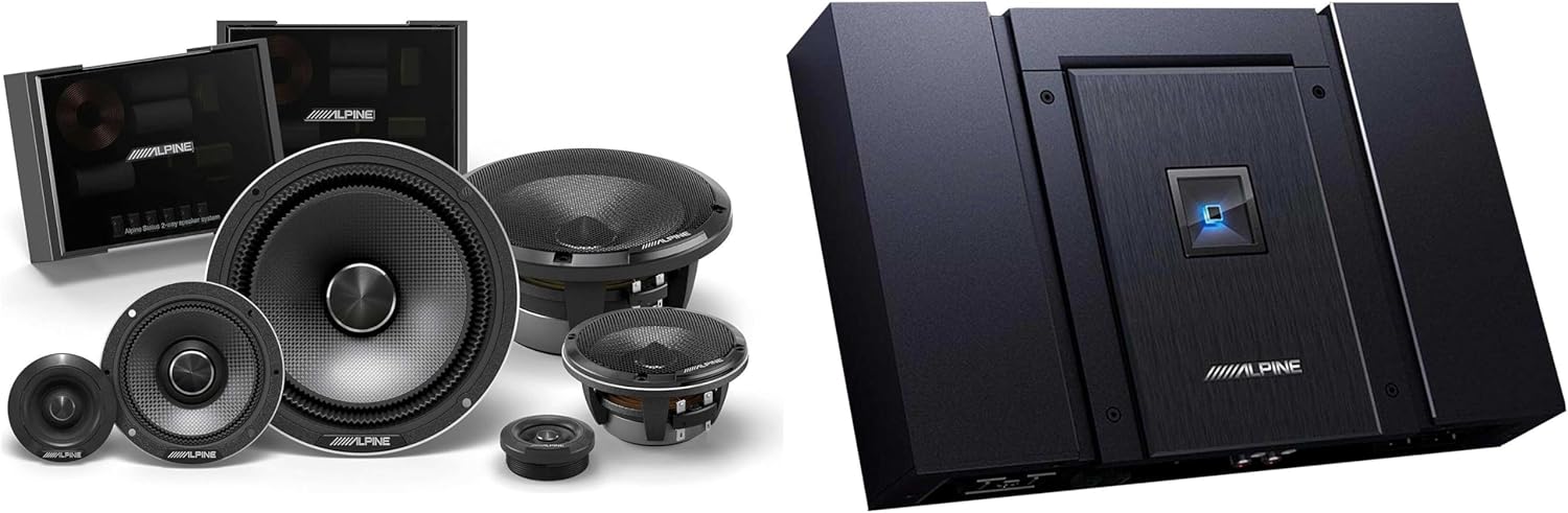 Alpine HDA-F60 Status Hi-Res 4-Ch Amp & HDZ-653S 6.5