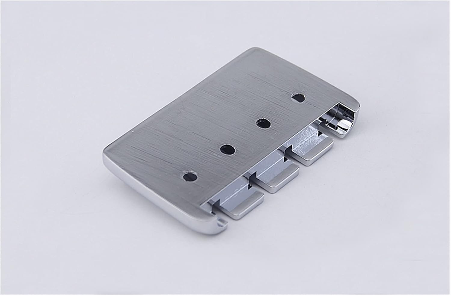 Guitar Bridge System Set 1 Set Bass Bridge for 4 Strings Electric Bass Chrome