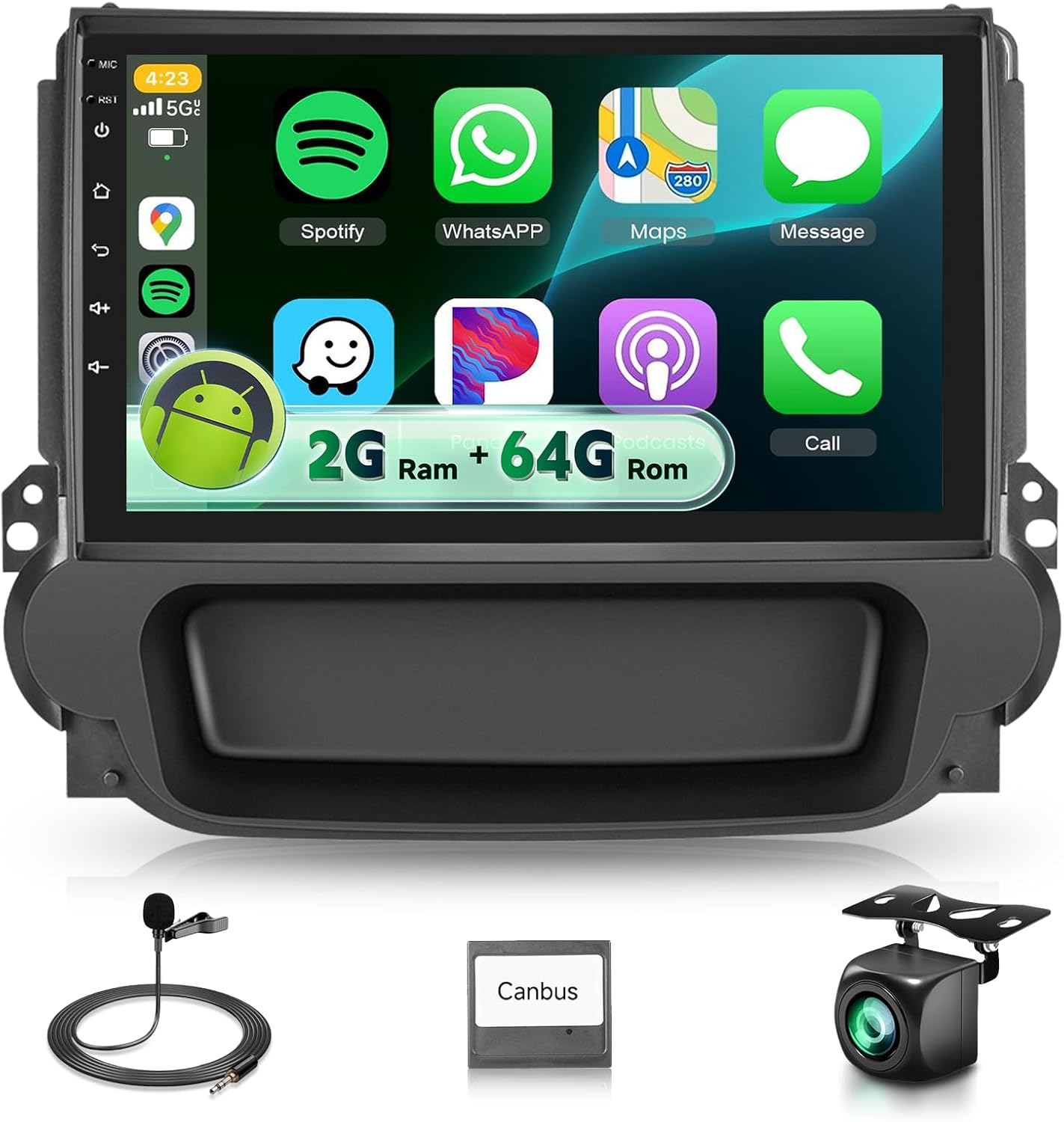 2G+64G Car Stereo for Chevrolet Chevy Malibu 2009-2014 with DSP/Carplay/Android Auto/Android 13, 9