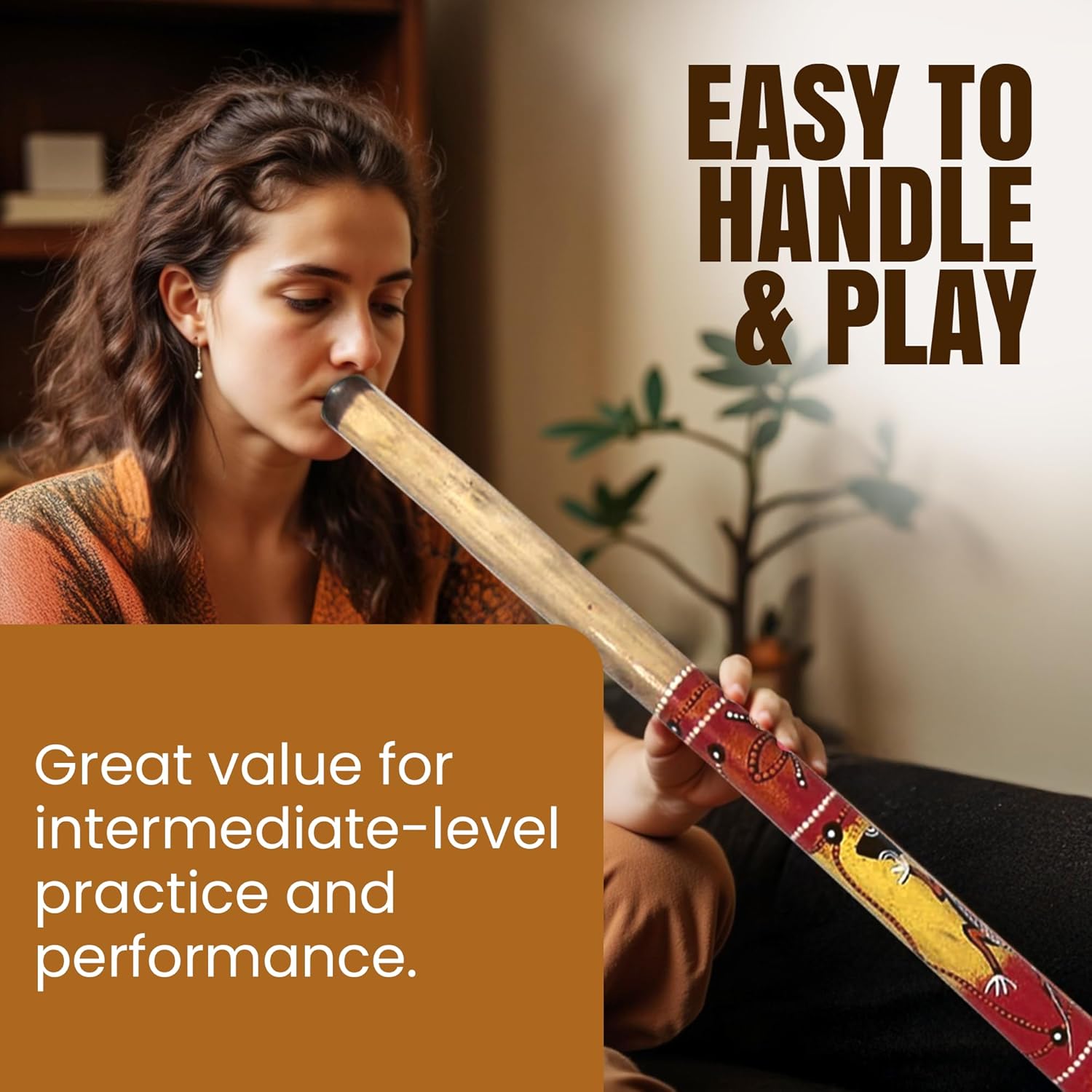 Solid Wood Didgeridoo, 52