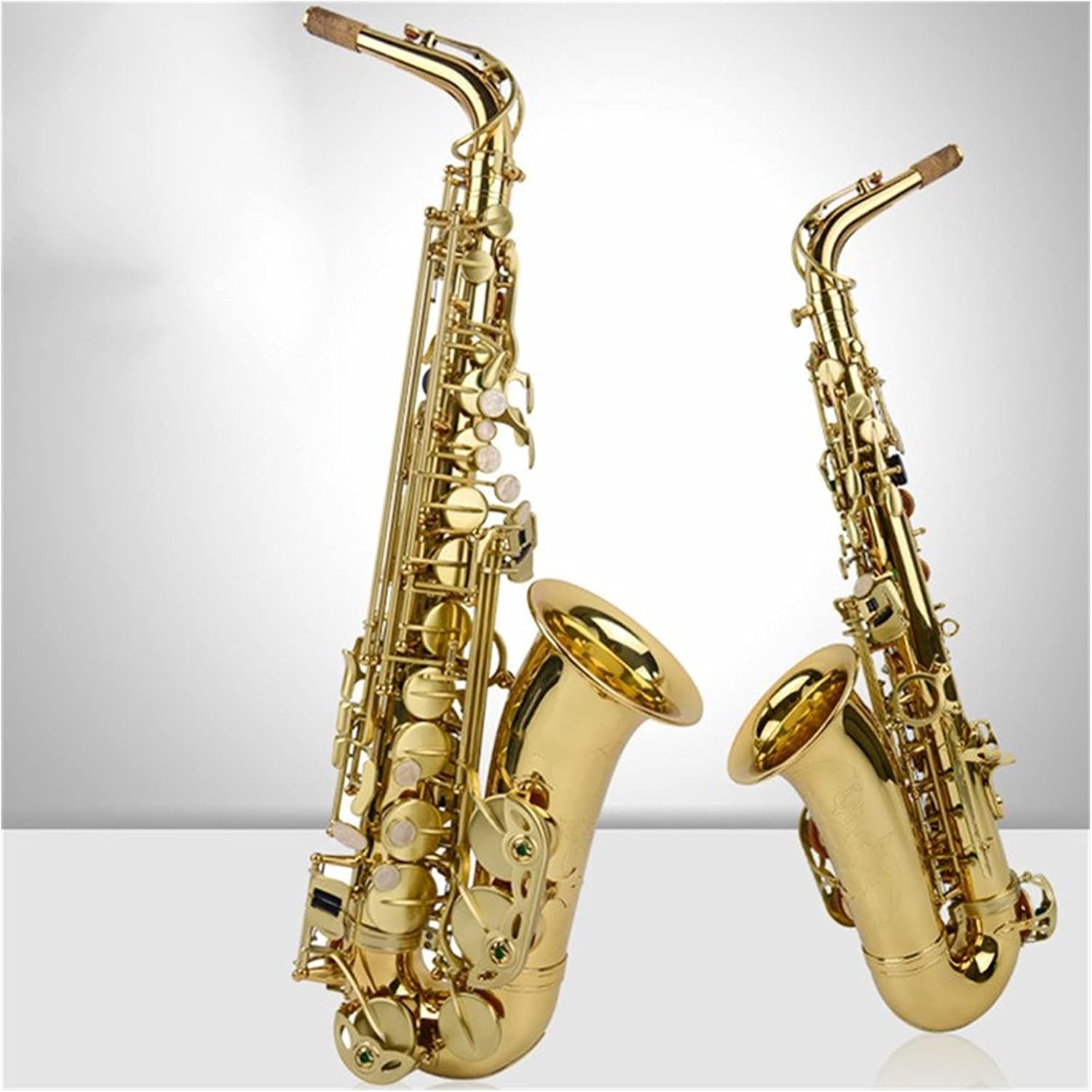 Alto EB Tune Saxophone Plated Gold Key Super Professional Sax Mouthpiece Gift Alto Saxophone Student Saxophone