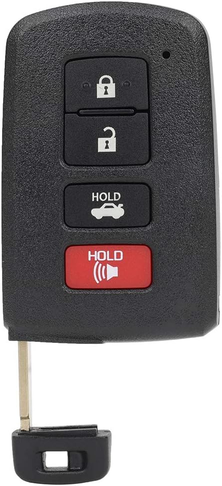 SCITOO Keyless Entry Remote Key Fob Replacement for 4 Buttons Uncut Car Key for Toyota Avalon 2013-2018 for Toyota Corolla 2014-2019 for Toyota Corolla 2020 1pc FCC HYQ14FBA 314.3MHz