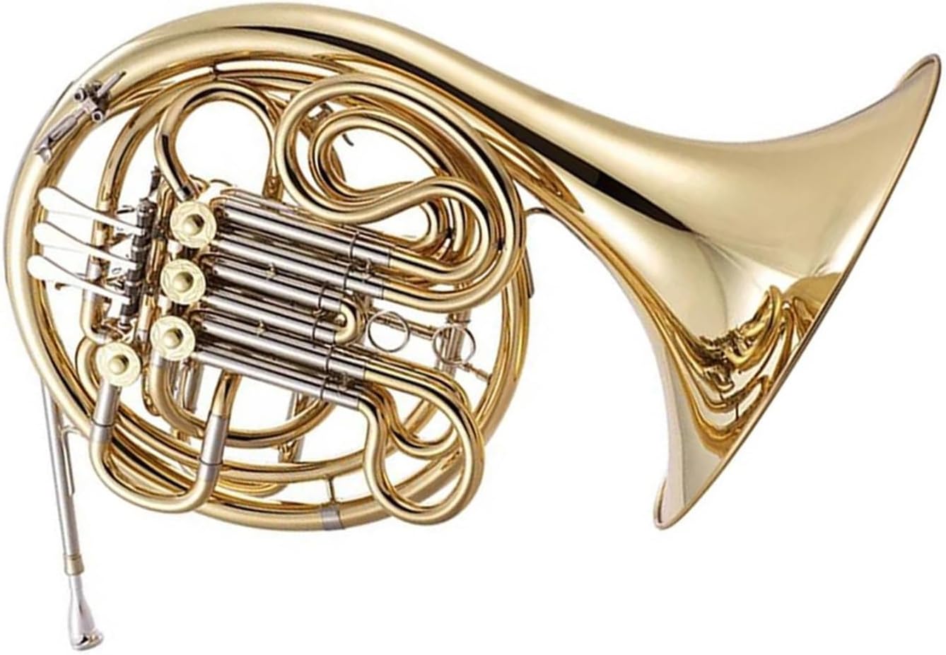 Brass French Horn Professional Level Bb/F 4 Keys Double Gold French Horn