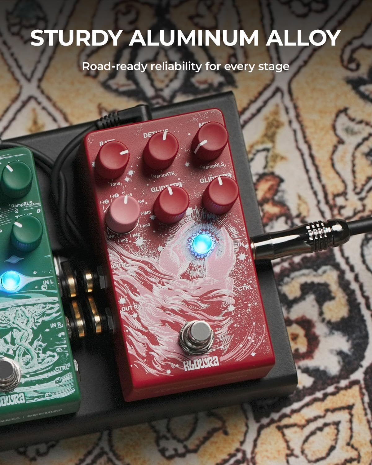 Vein Pitch Shifter Guitar Pedal for Electric Guitar - Polyphonic Pitch Shifting with 17 Shift Drop Types, Microtonal True Stereo, Massive Detune Range, Tighter Tracking, CTRL Control