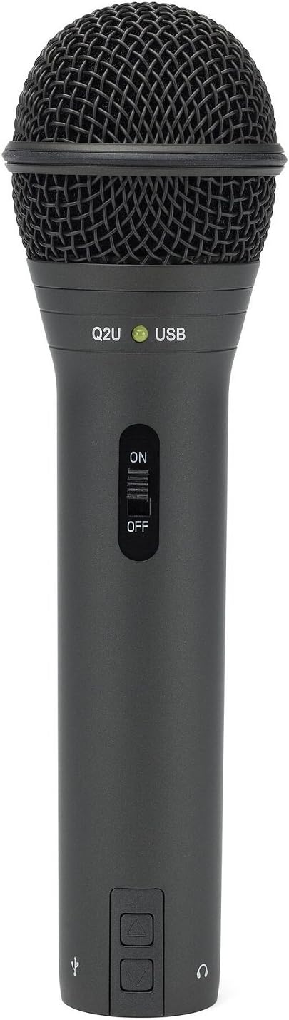 SAMSON Q2U USB/XLR Dynamic Microphone Recording and Podcasting Pack (Black)