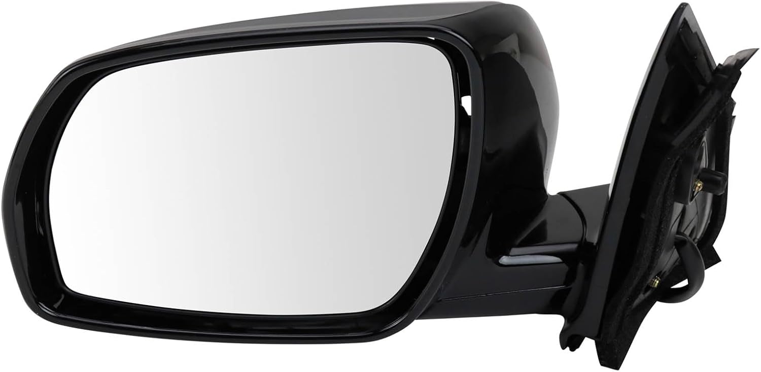 TRQ Driver Side Power Mirror without Heat without Memory Gloss Black Compatible with 2005-2007 Nissan Murano NI1320181