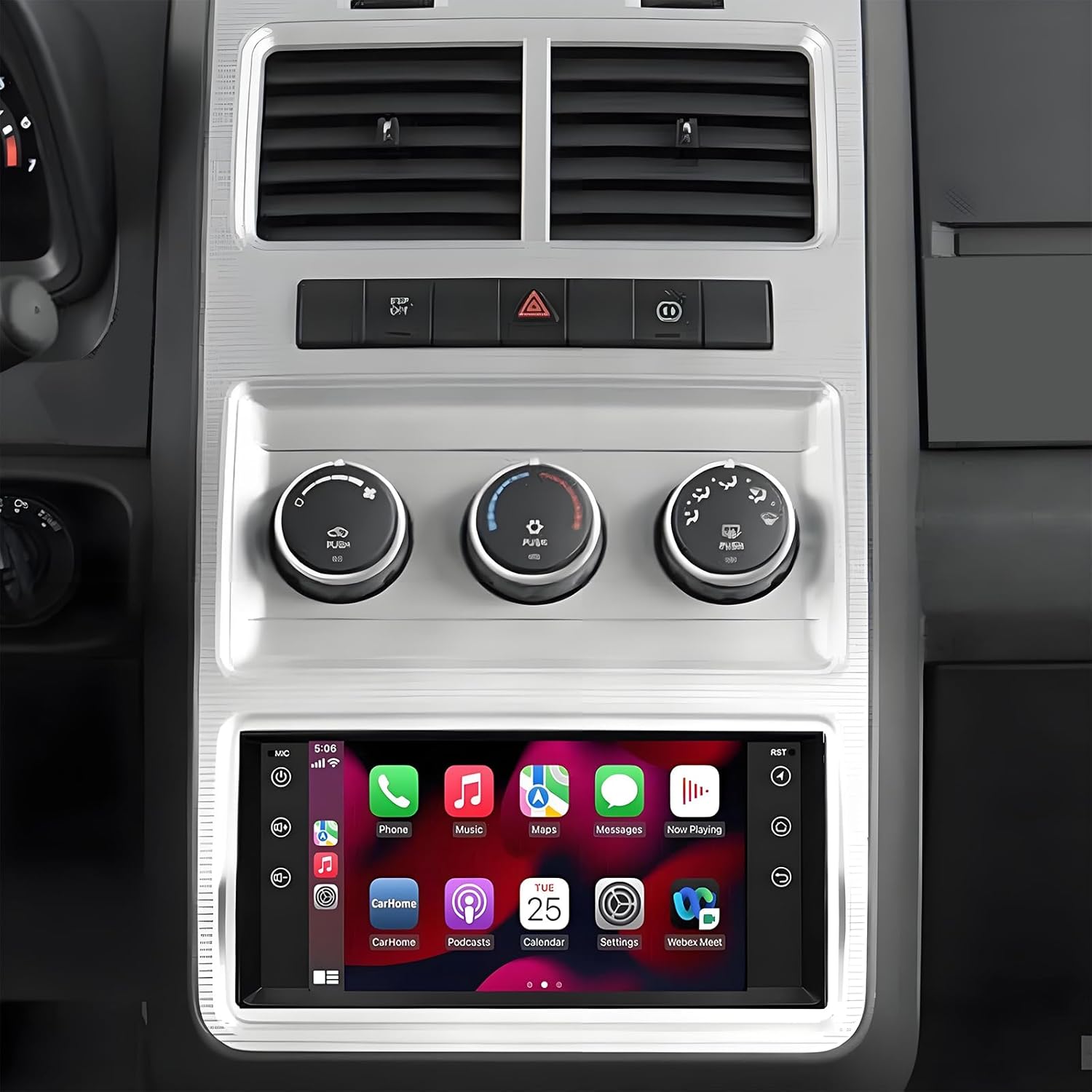 PHEZEN 7 inch Touchscreen Car Stereo for Dodge Journey 2009-2010, Android 13 Car Radio with Carplay & Android Auto GPS Navigation BT Mirror Link WiFi Backup Camera 2+32G