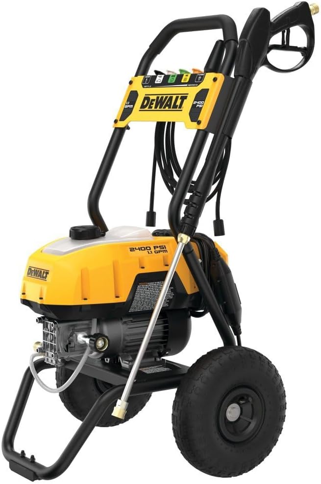 DEWALT Electric Pressure Washer, Cold Water, 2400-PSI, 1.1-GPM, Corded (DWPW2400)