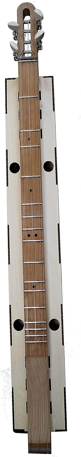 Mountain Dulcimer KIT All WOOD Build-it-Yourself 4-String Dulcimer with CHERRY neck. FUN and EASY to Build and PLAY! Great for Travel, GIFT, Group or Homeschool Activity - DIY Kit - Made in USA
