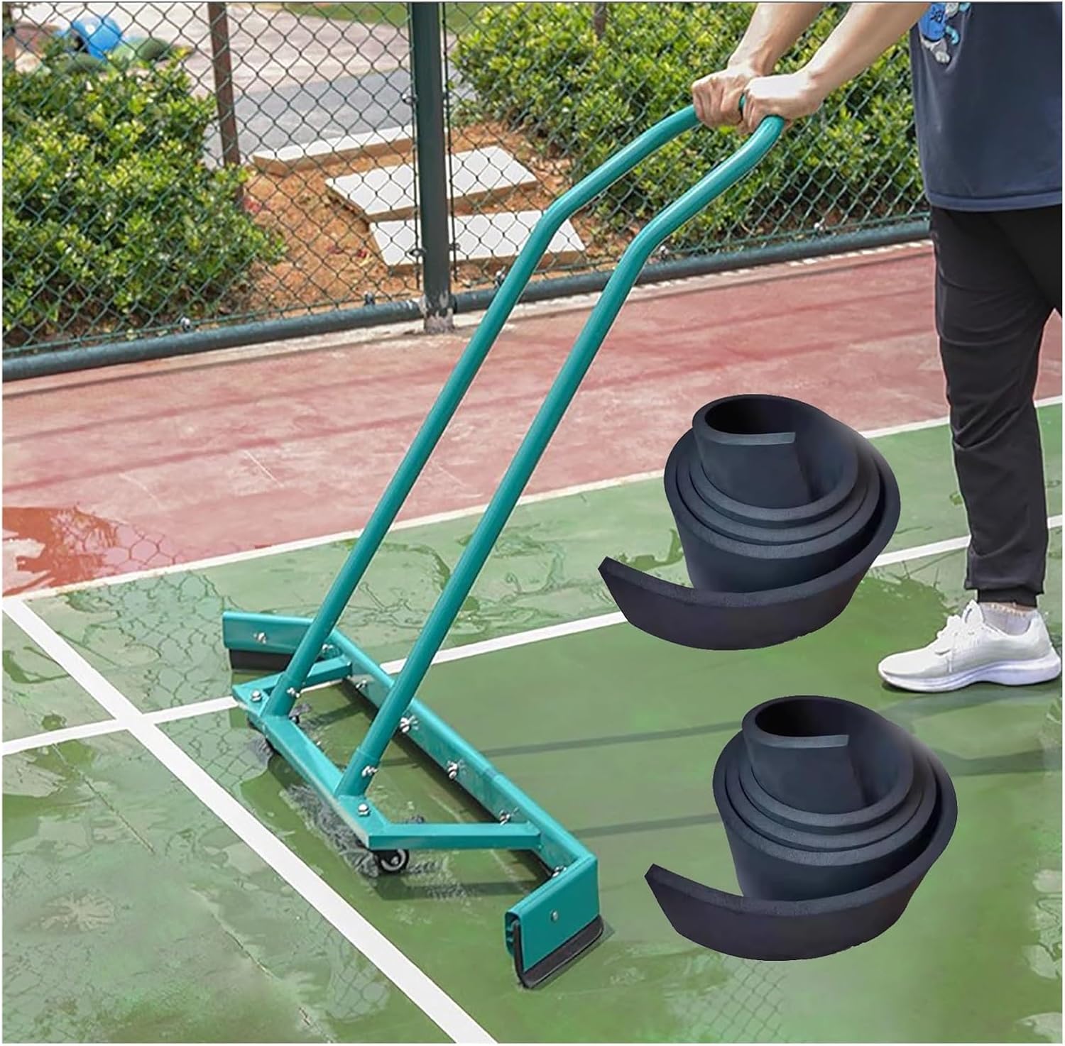 Commercial Large Floor Squeegee Water Pusher, Lightweight Metal Water Remover Squeegee Broom for Concrete/Tile/Wood Floor, for Pushing Standing Water,