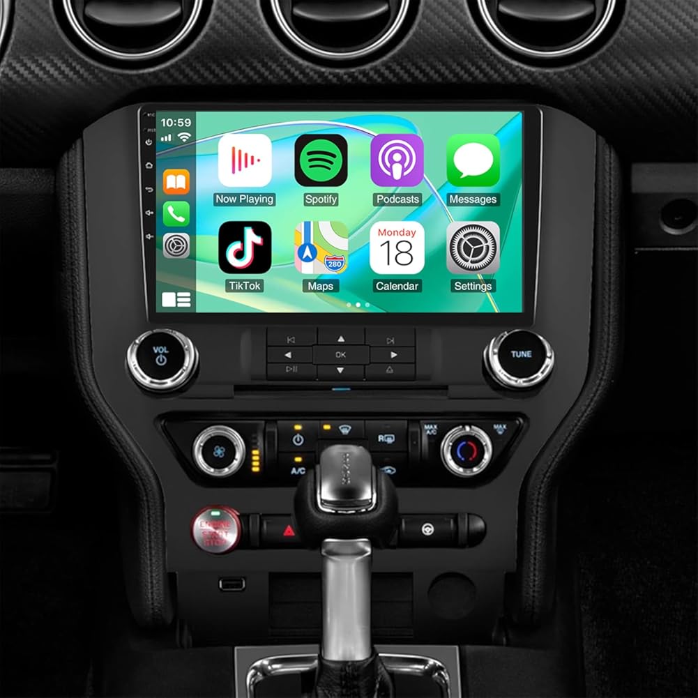 Car Stereo Radio Fit for Ford Mustang 2015 2016 2017 2018 2019 2020, 9