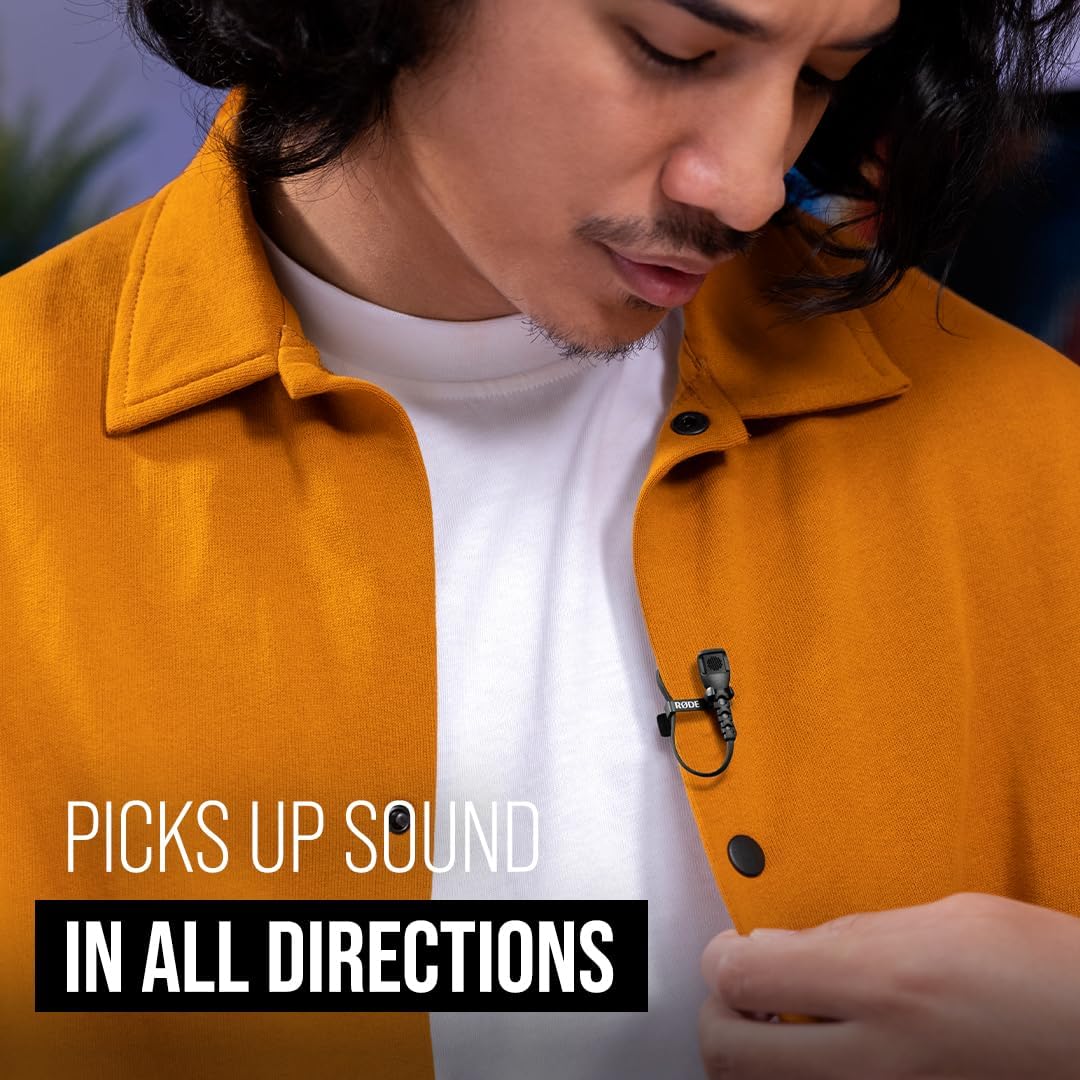 RØDE Lavalier II Premium Ultra-Low-Profile Lavalier/Lapel Microphone for Broadcast, Filmmaking, Content Creation, Location and Studio Voice Recording