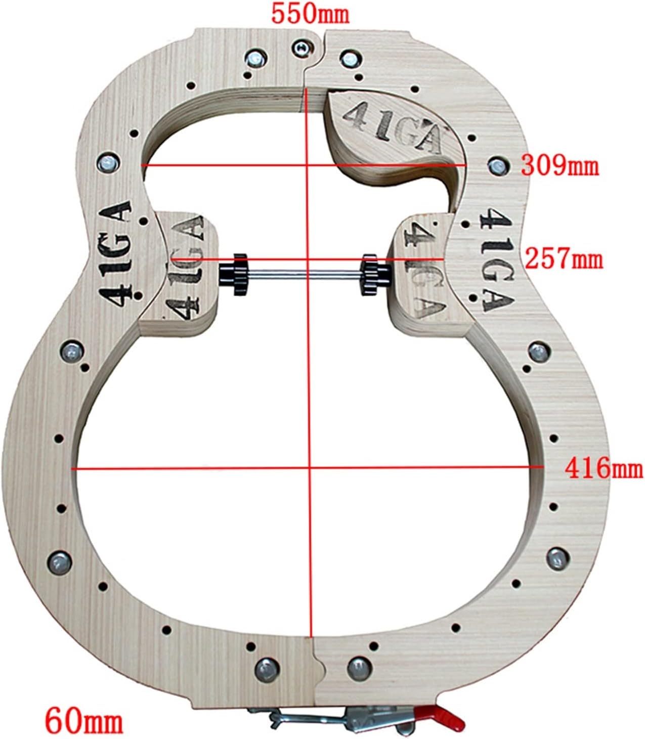 TSTS 41inch Thickness Acoustic Guitar Making Assembly Mold Dual-use Folk Pop Guitar Mould DIY Materials Guitar Tools