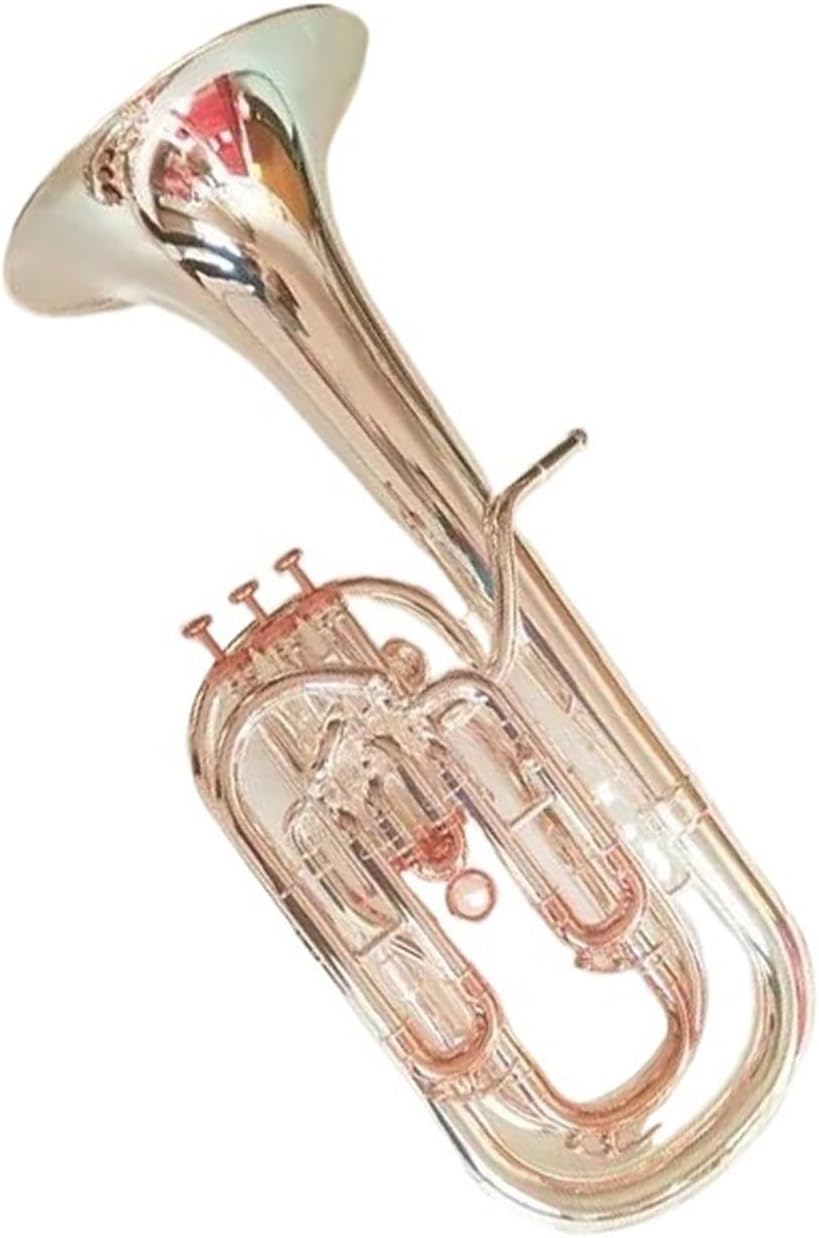 Beginner euphonium Euphonium Horn Bb Key 3+1 Piston Compensating Silver Plated With Nylon Case And Mouthpiece Instruments