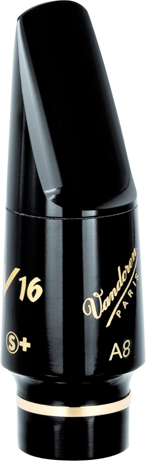 Vandoren SM814S+ V16 Series Alto Saxophone Mouthpiece, Small Chamber, A8S+