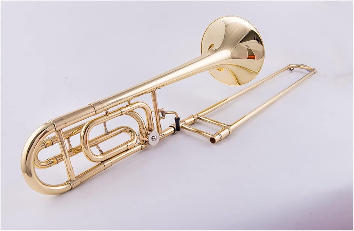 Student Trombone Professional Tenor Trombone B Flat Turn F Transposition Trombone Lacquer Gold with Accessories Trombone Kit