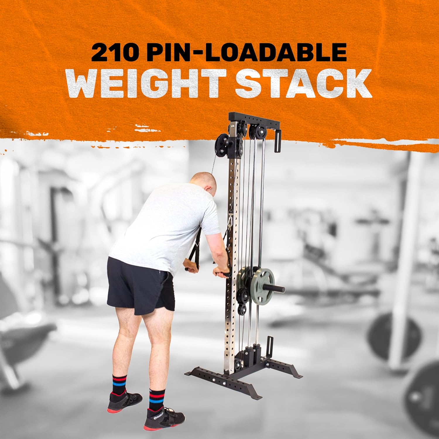 Bells of Steel Cable Machine Tower - Commercial and Home Gym Equipment - Aluminum Pulleys with Stacks or for Plates, Squat Stands and Uprights
