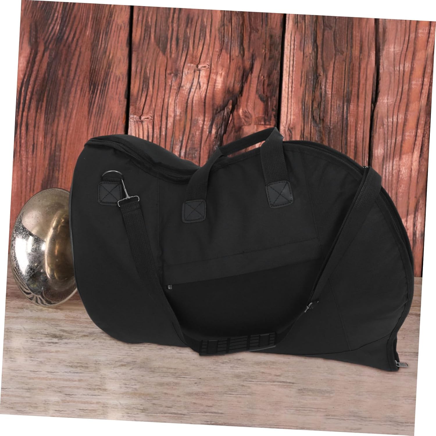 YARNOW Portable French Horn Storage Bag Shoulder Carry Case Rugged for Students and Professionals Random Color Handle