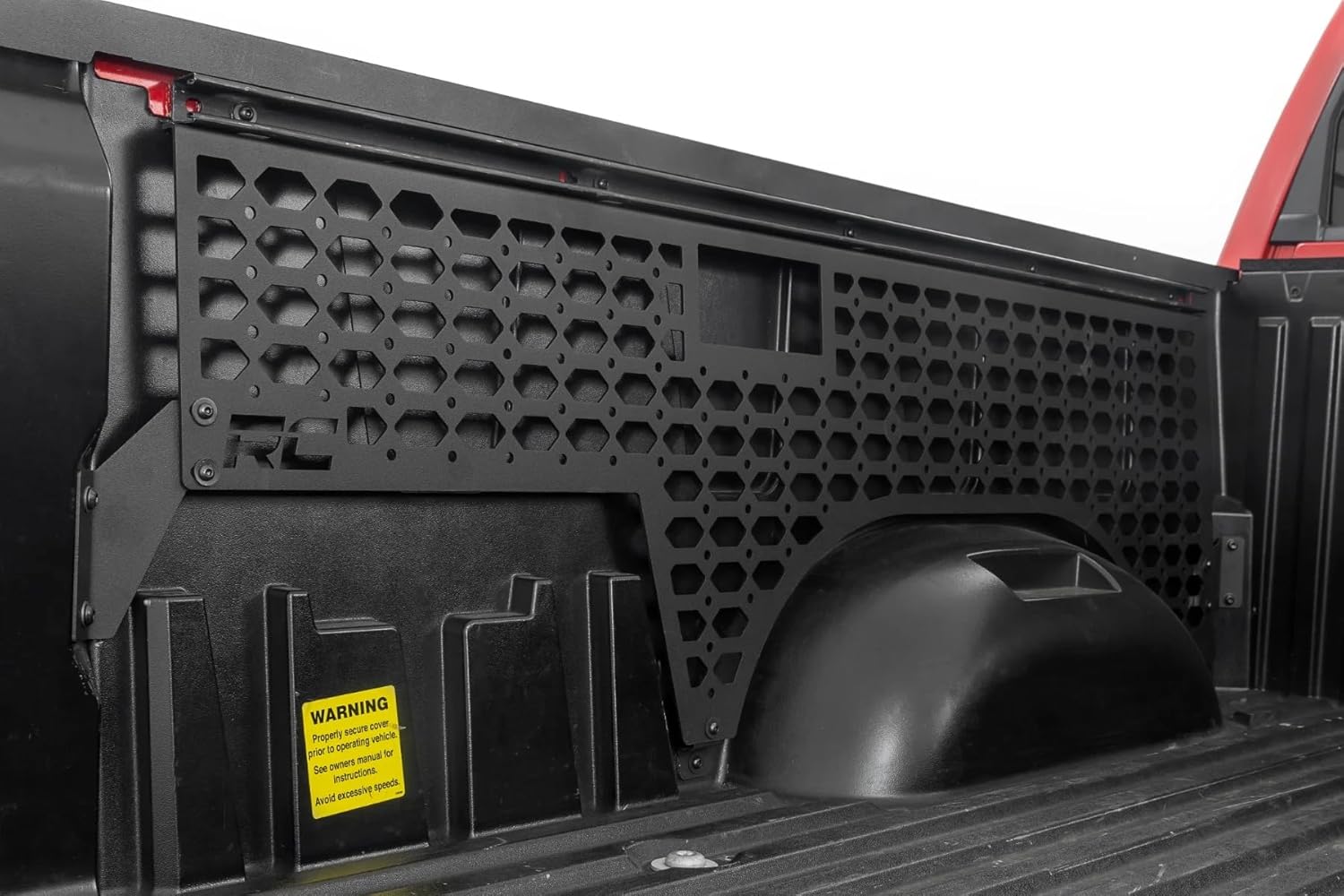 Rough Country Bedside Molle Panel Kit for Toyota Tundra (2022-2024) - Durable Steel Construction, Driver & Passenger Side Install, Unlimited Accessory Mounting Options