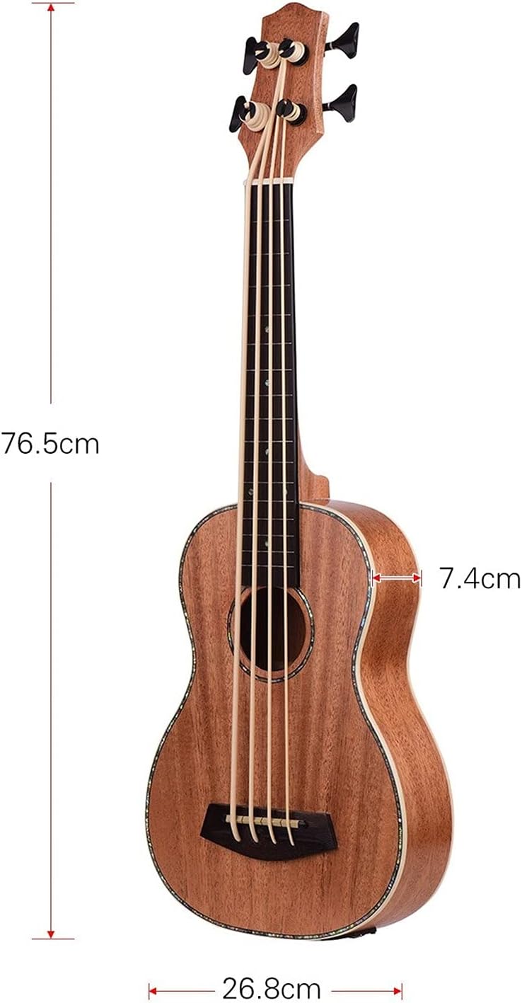 30 Inch Electric Bass Ukulele Sabilli Plywood Body Fingerboard Rubber Strings Children Ukulele