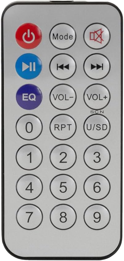 Pure Resonance Audio MA120BT 120W 7-Channel Bluetooth Mixer Amplifier with USB, TF, and Remote Control - XLR, 1/4 TS, RCA Inputs, 70V/100V/4-16 Ohm Output for Commercial Audio Systems