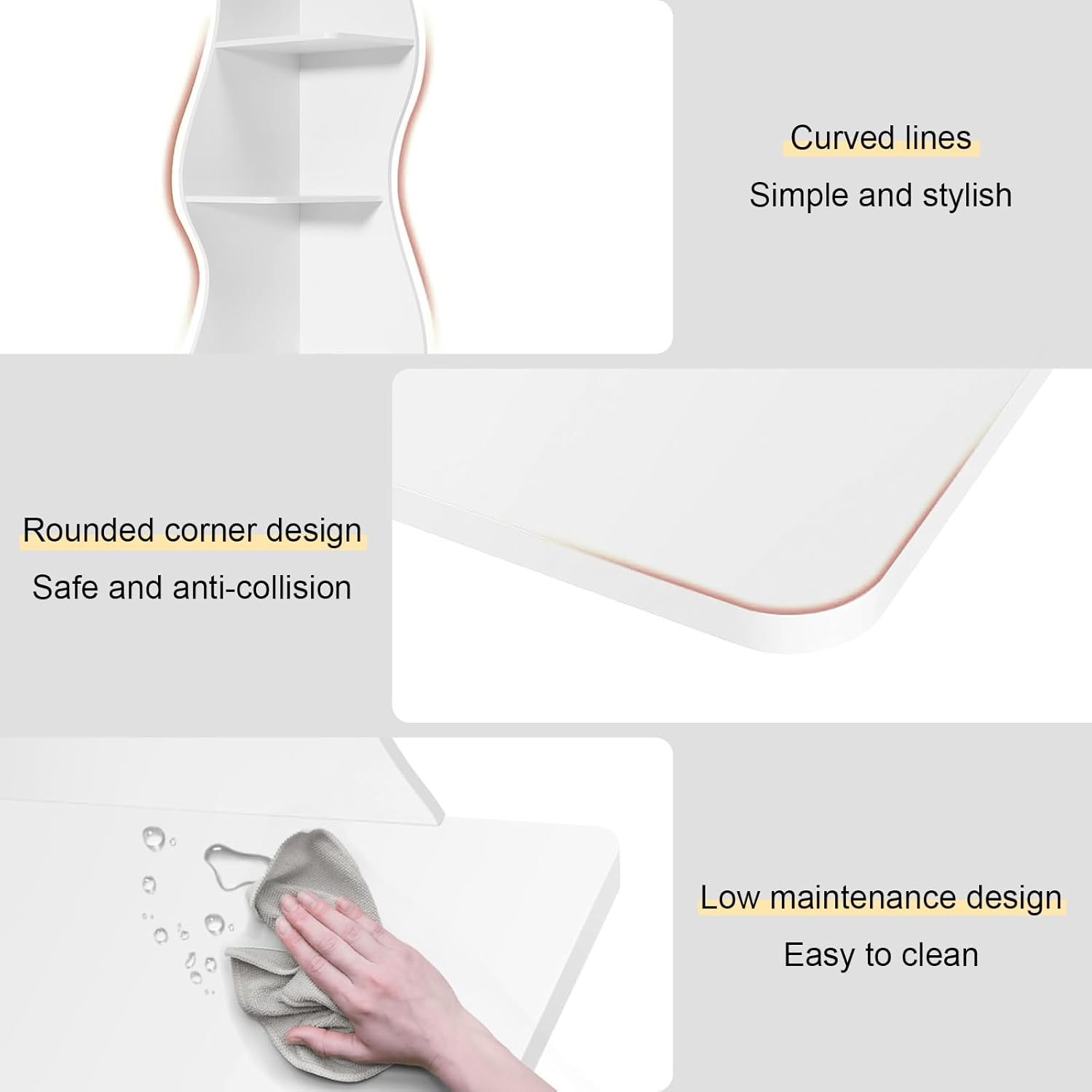 Wooden Corner Bookshelf, Modern Storage Display Bookcase, 5 Tiers Floor-Standing Rack, Storage Organizer, for Bedroom, Living Room, Kitchen, Home Office(40cm/15.7in)