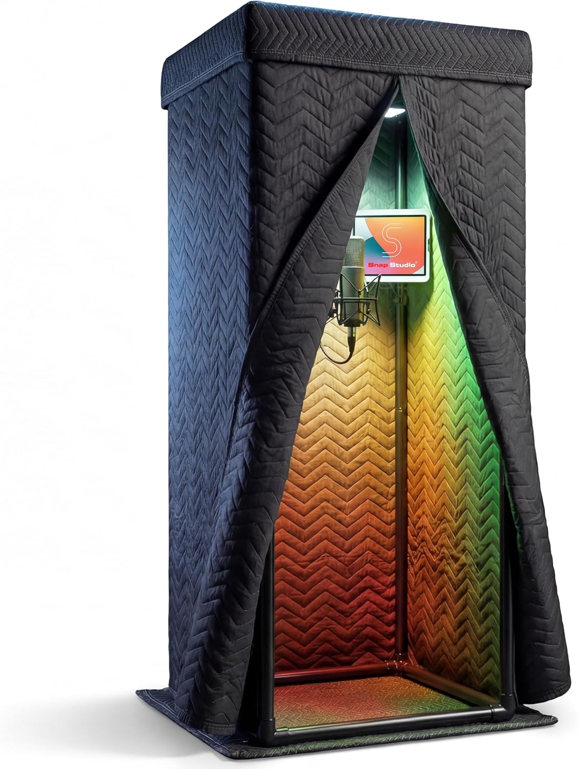'Snap Studio' Portable Recording Booth | '#1 Vocal Booth' Rolling Stone | Record Crisp, Dry, Echo-Free Vocals at Home or On-The-Road | The Original & Best Studio Booth, Trusted By Singers & Voiceover
