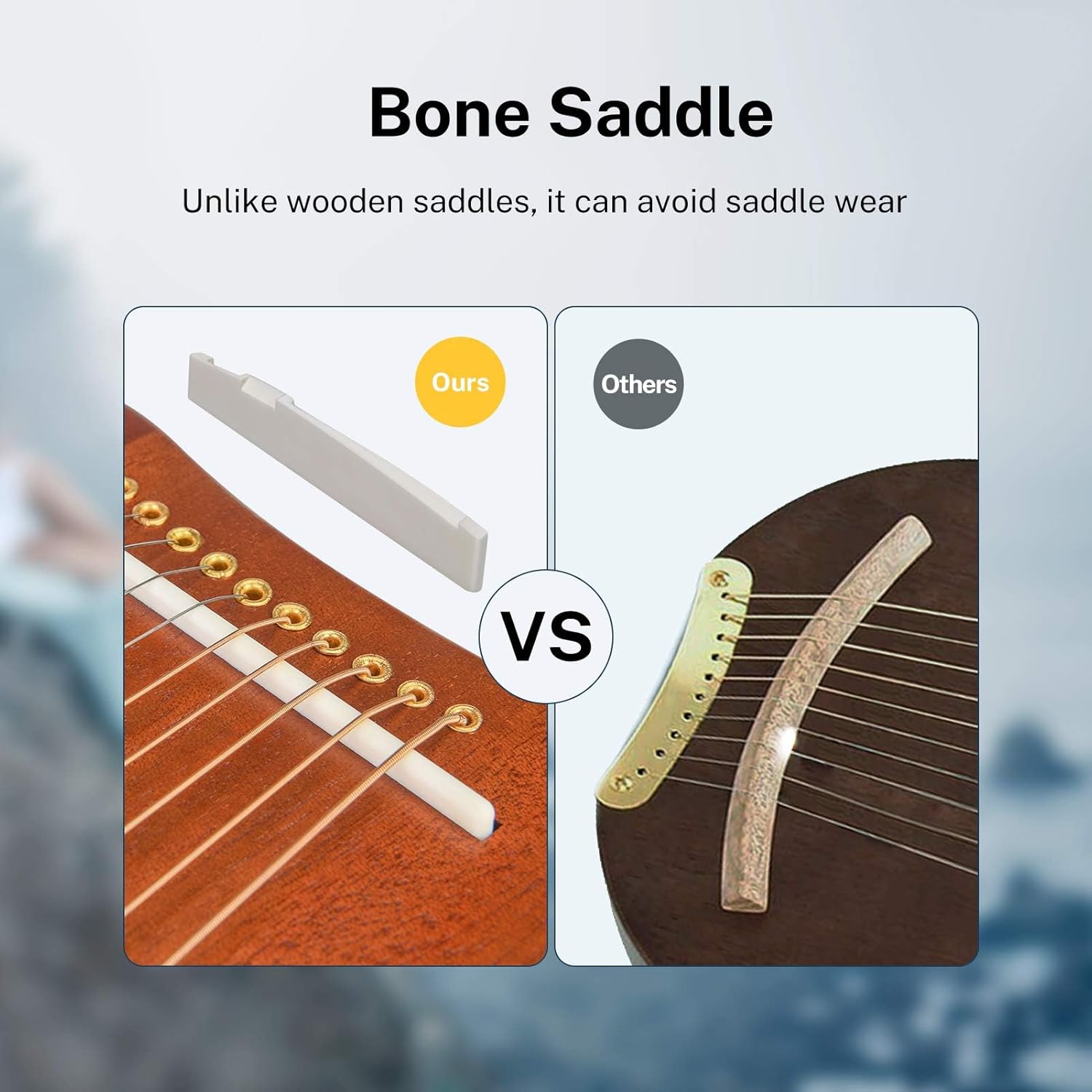 Donner Lyre Harp, 10 Metal Strings, Mahogany Body and Bone Saddle DLH-002 Lyre Harp for Beginner Kids with Tuning Wrench, Spare String Set, Black Gig Bag, Manual, Ancient Greece Style