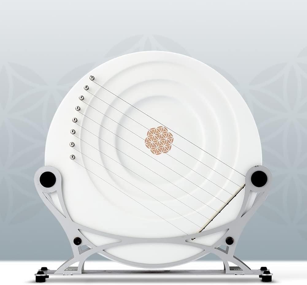 Moon Lyre Harp, Moon Shape Maple Harp with Tuning Wrench, Extra Strings and Mat, Wooden Musical Instrument for Adults(Color:Default)