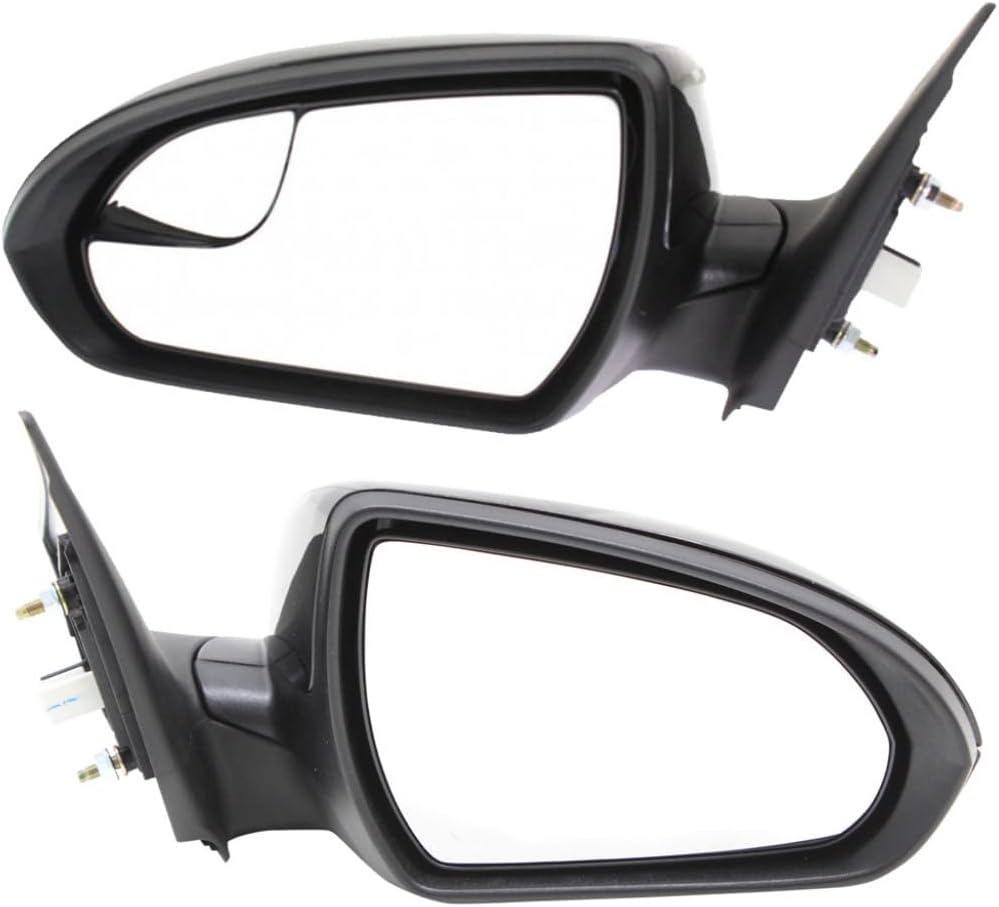 For Hyundai Elantra 2017 2018 Door Mirror Assembly Driver and Passenger Side | Pair | Manual Folding | Power | Heated | Paint to Match | Replacement For HY1320225, HY1321225 | 87610-F3060, 87620-F3000