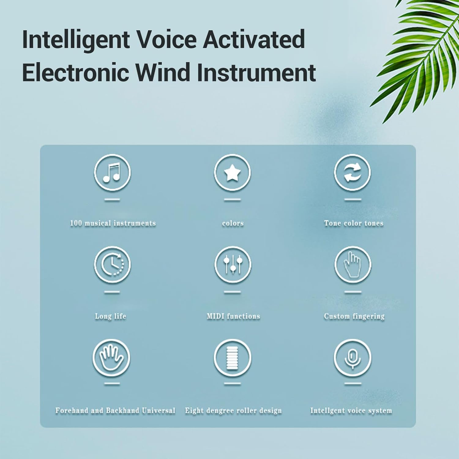 Portable Electronic Wind Instrument, Rechargeable Electric Saxophone Synthesizer with Replacement Mouthpiece, More Sensitive Key for Beginner and Adult (White)