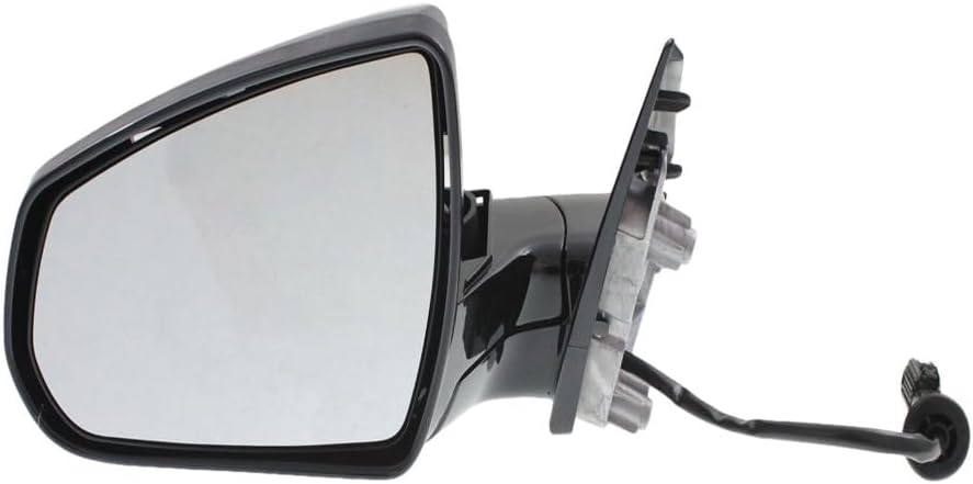 KarParts360 For Cadillac SRX 2010-2016 Door Mirror Driver Side | Heated | Power | 1st Design | Manual Folding | Paintable | Excluded Signal Light | Replacement For GM1320445 | 20953697-PFM
