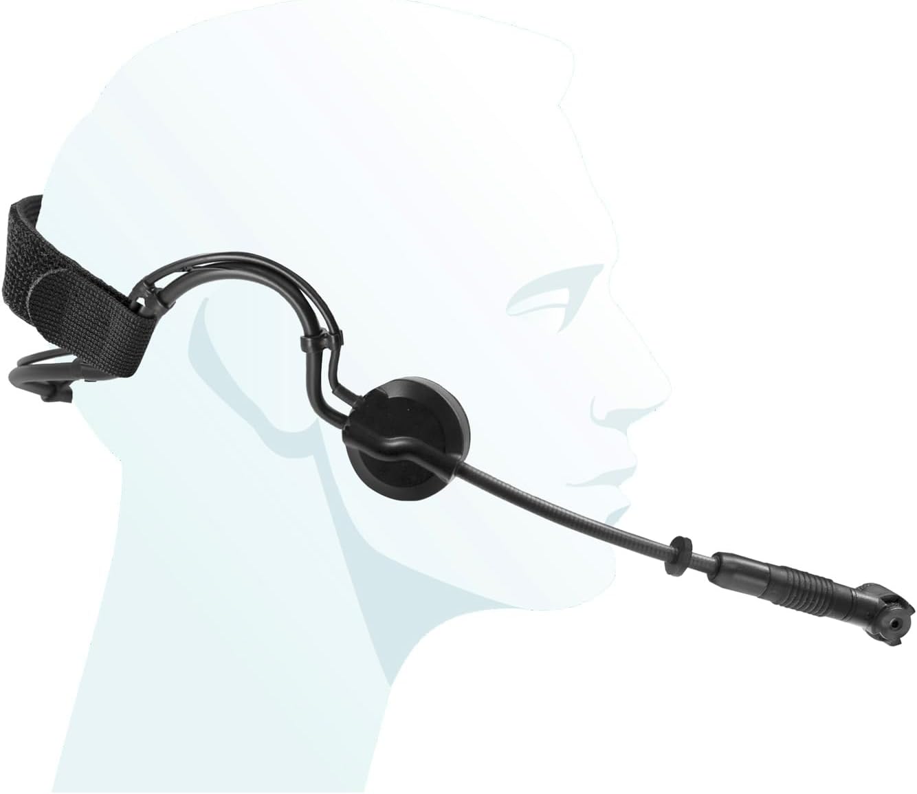 Professional Headworn Condenser Microphone with Mini 3 Pin XLR TA3F Plug, Flexible Gooseneck Boom, Noise-Cancelling Windscreen, 2M Cable for Speaking, Singing and Stage Performances